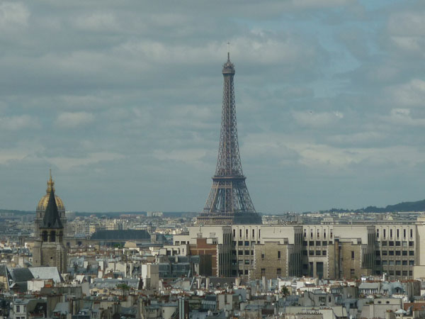 Notre Dame vedere din turn - Turnul Eiffel