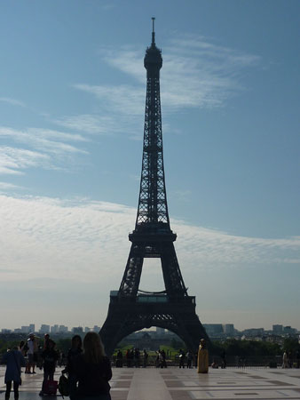 Turnul Eiffel vazut de la Palatul Chaillot